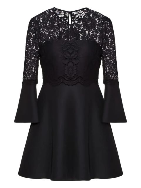 Valentino Garavani lace-paneled flared dress - Black - zdjęcie produktu nr 1
