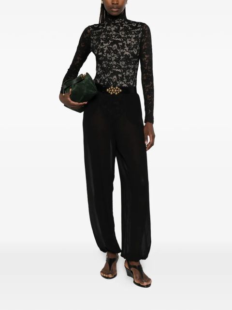 ZIMMERMANN floral-lace high-neck bodysuit - Black - zdjęcie produktu nr 2