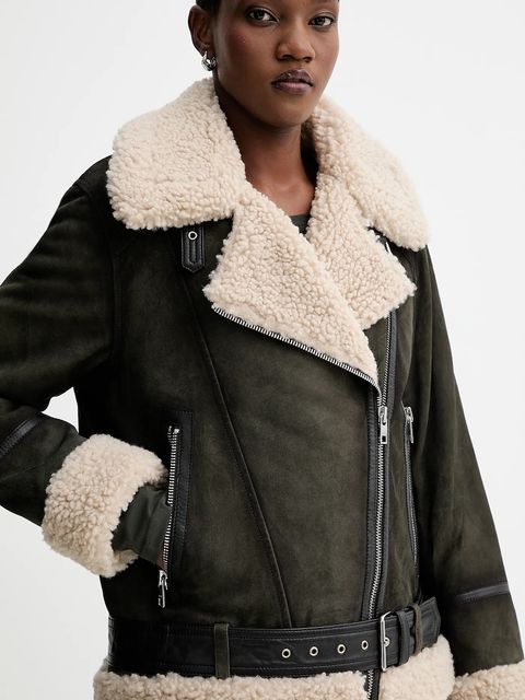 Marc O'Polo ramoneska zamszowa kolor zielony przejściowa 5000006603