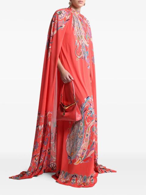 ETRO printed cape dress - Red - zdjęcie produktu nr 2