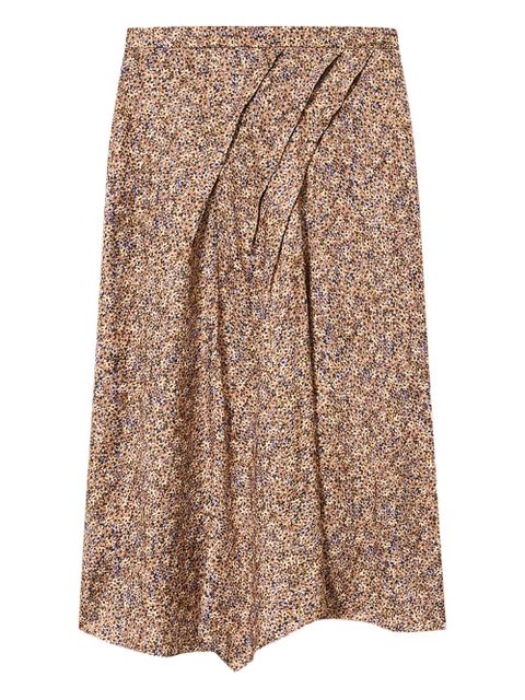 ISABEL MARANT draped caciamain midi skirt - Neutrals - zdjęcie produktu nr 1