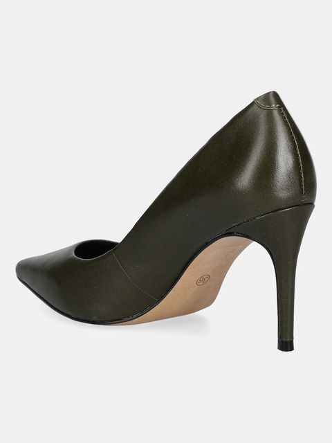 Answear.LAB szpilki skórzane kolor zielony