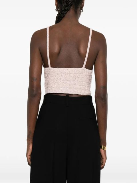 Alessandra Rich buttoned top - Pink