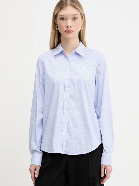 HUGO koszula damska kolor niebieski regular z kołnierzykiem klasycznym 50544090 - zdjęcie produktu nr 1