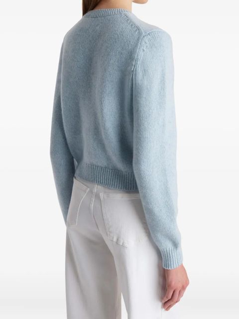 KHAITE Everheart button-front cashmere cardigan - Blue