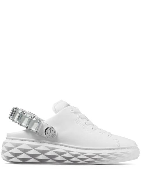 Jimmy Choo Diamond Maxi Sling slippers - White - zdjęcie produktu nr 1