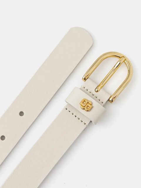 BOSS pasek skórzany damski kolor beżowy 50536991 - zdjęcie produktu nr 2