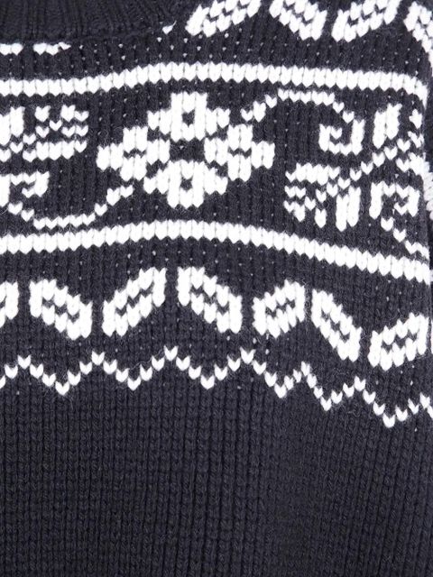 Róhe fair-isle sweater - Black