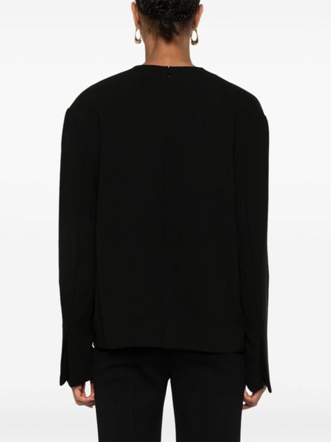 TOTEME broad cady top - Black