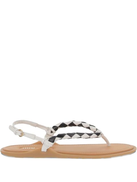 Miu Miu two-tone sandals - White - zdjęcie produktu nr 1