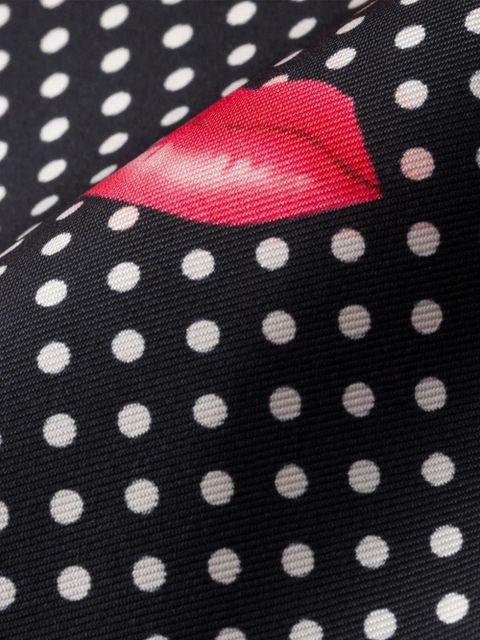 Prada printed silk twill scarf - Black