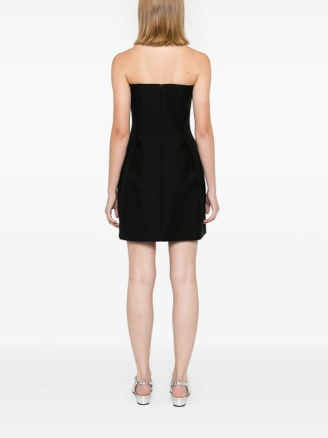 Valentino Garavani bow-detailing strapless minidress - Black