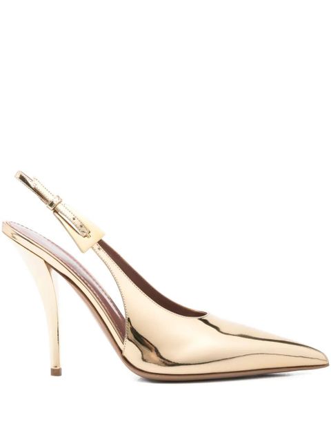 Paris Texas 100mm slingback pointed-toe pumps - Gold - zdjęcie produktu nr 1
