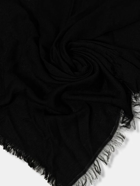 Weekend Max Mara szal LATINO damski kolor czarny gładki 2525546064600 - zdjęcie produktu nr 2