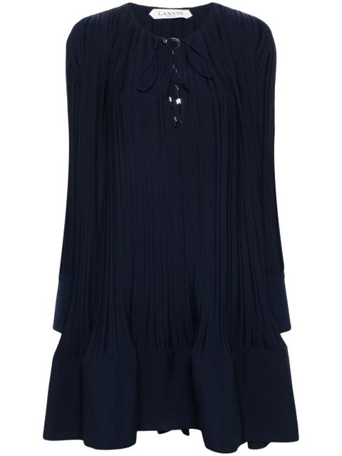 Lanvin pleated midi dress - Blue - zdjęcie produktu nr 1