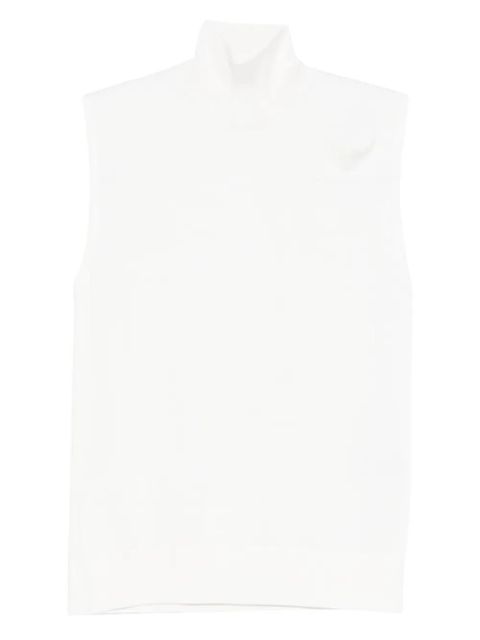 TOTEME turtleneck sleeveless top - White - zdjęcie produktu nr 1
