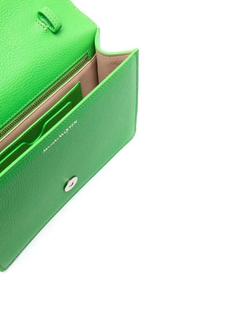 Alexander McQueen Four Ring leather shoulder bag - Green