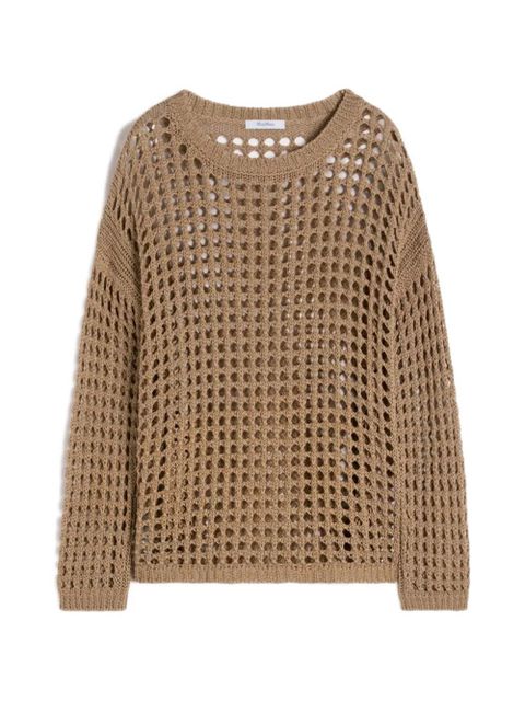 Max Mara open knit long-sleeved top - Neutrals - zdjęcie produktu nr 1