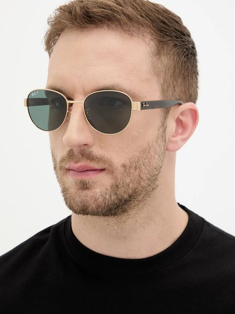 Ray-Ban okulary przeciwsłoneczne kolor złoty 0RB3766CH