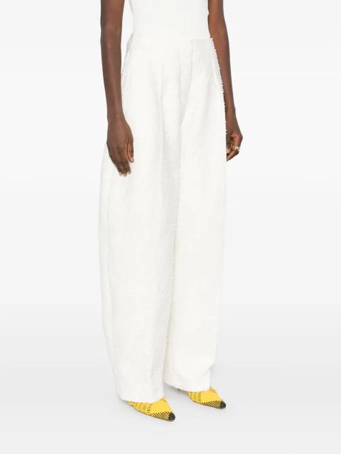 Jacquemus Le Curvo tweed trousers - White