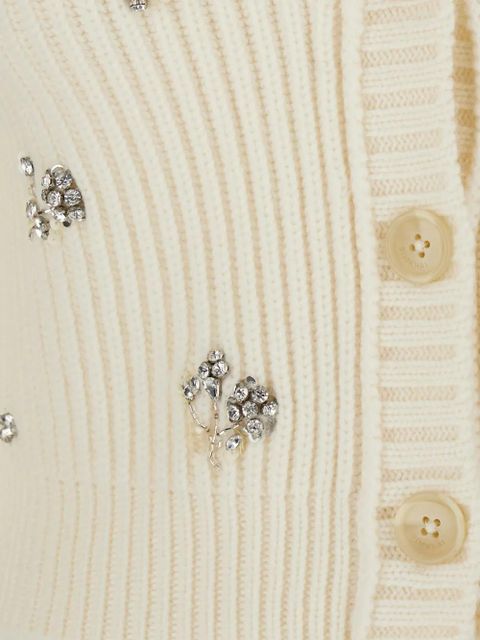 Simkhai Novah rhinestone-embellishment cardigan - Neutrals