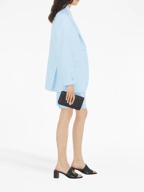 Burberry single-breasted wool blazer - Blue