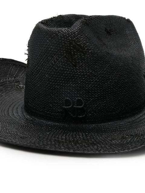 Ruslan Baginskiy Ruslan straw cowboy hat - Black