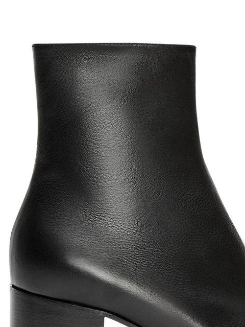 LOEWE 60mm leather block-heel ankle boots - Black