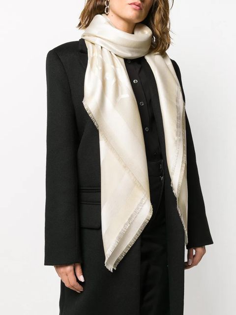 Givenchy logo knit scarf - Neutrals - zdjęcie produktu nr 2