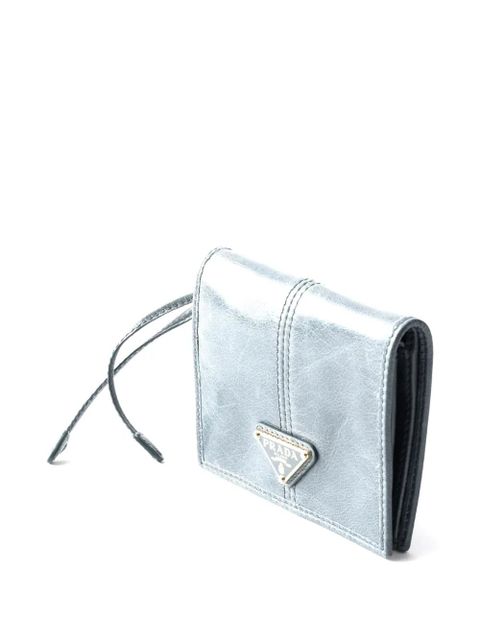 Prada small leather wallet - Blue - zdjęcie produktu nr 2