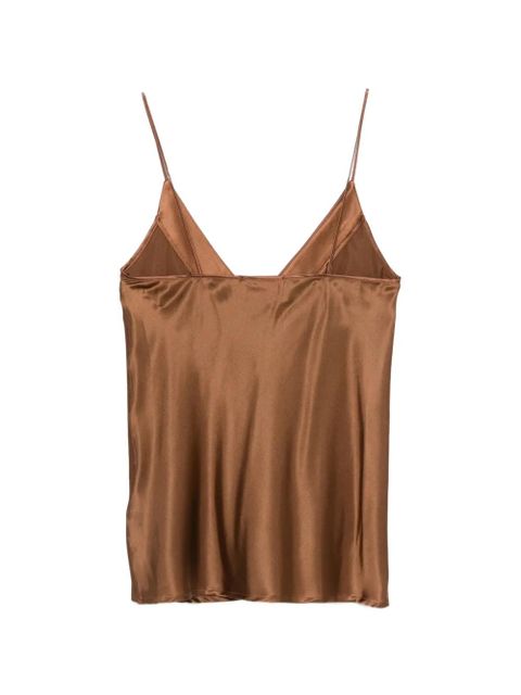 SOLOTRE V-neck top - Brown - zdjęcie produktu nr 2