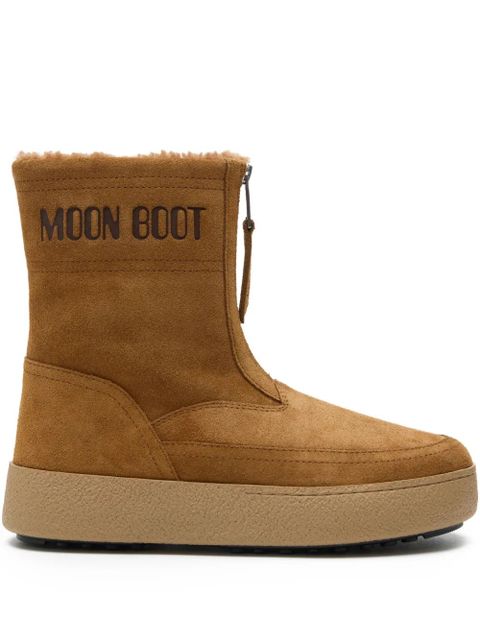 Moon Boot zip-front suede boots - Brown - zdjęcie produktu nr 1