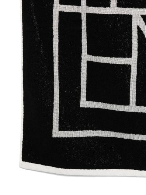 TOTEME geometric-pattern towel - Black
