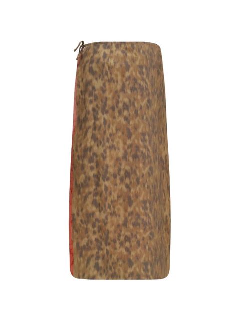 GANNI printed skirt - Red - zdjęcie produktu nr 2