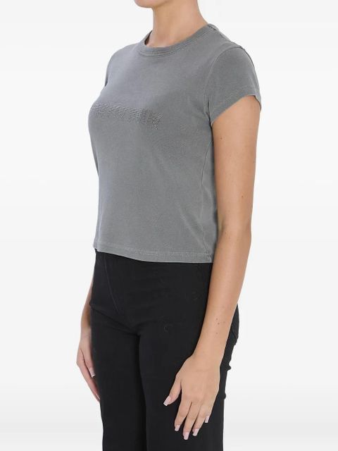 Alexander Wang ribbed T-shirt - Grey - zdjęcie produktu nr 2