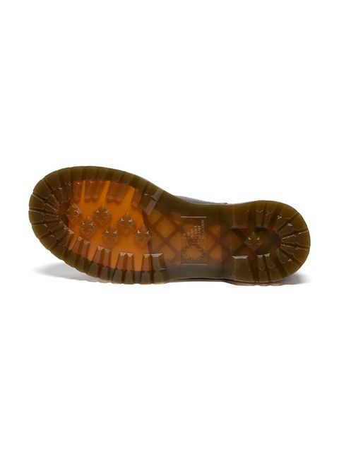 Dr. Martens sztyblety skórzane 2976 Leonore II damskie kolor brązowy na platformie lekko ocieplone DM41418200