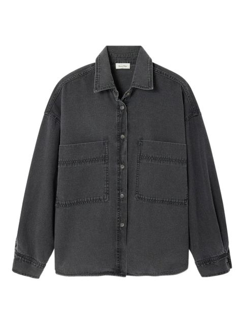 American Vintage Jazy long-sleeve denim shirt - Black - zdjęcie produktu nr 1
