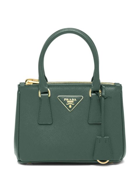 Prada Galleria leather mini bag - Green - zdjęcie produktu nr 1