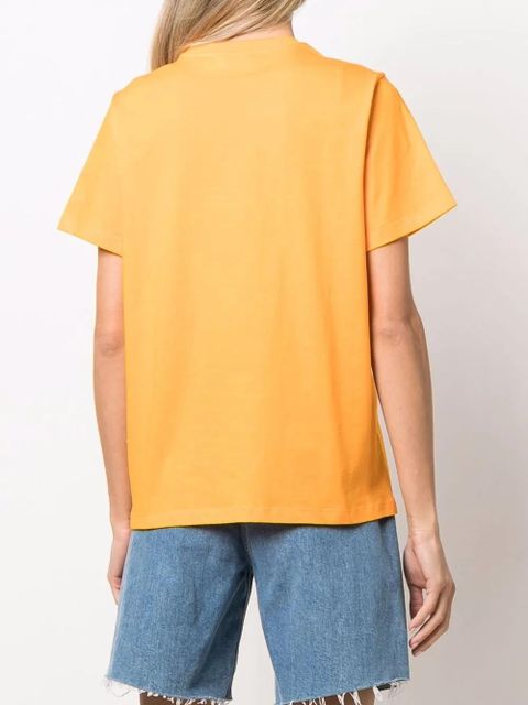 GANNI slogan print T-shirt - Orange - zdjęcie produktu nr 2