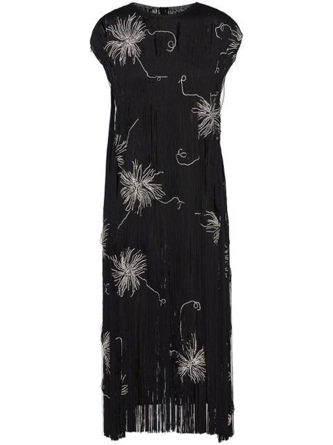 Prada fringed embroidered dress - Black - zdjęcie produktu nr 1