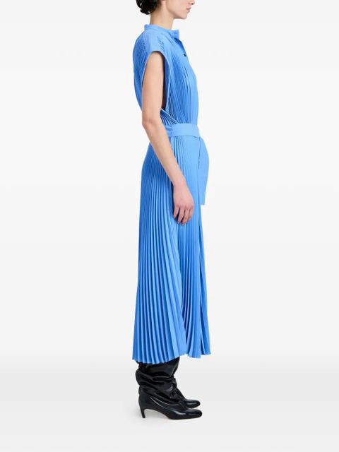 Proenza Schouler Farah pleated midi dress - Blue