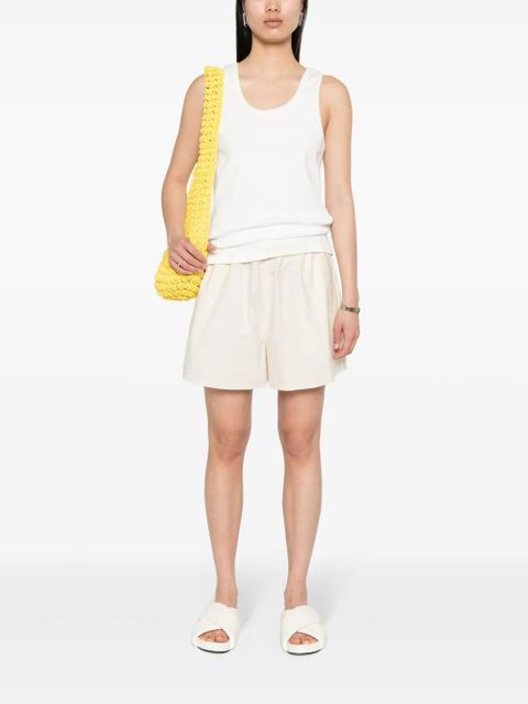 Moncler logo-embroidered tank top - Neutrals - zdjęcie produktu nr 2
