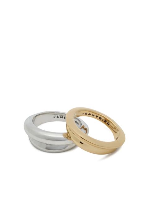 Jenny Bird Lennon two tone ring (set of two) - Silver - zdjęcie produktu nr 1