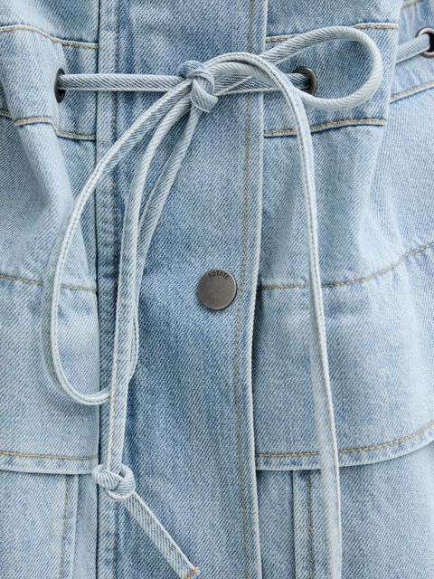 Rotate kurtka jeansowa kolor niebieski przejściowa 1141821468