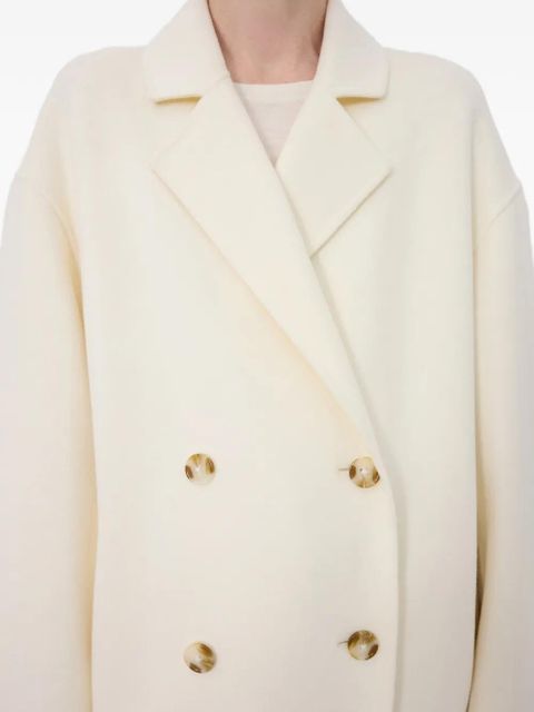 LouLou de Saison Borneo double-breasted coat - White