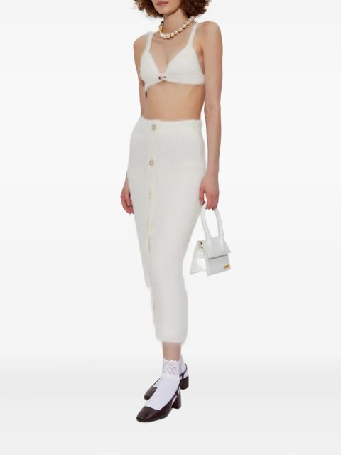 Alessandra Rich flower-embellishment top - White - zdjęcie produktu nr 2