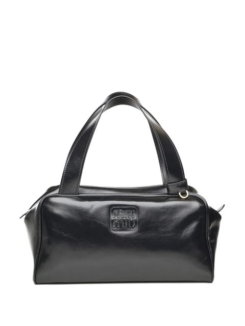 Miu Miu logo-patch handbag - Black - zdjęcie produktu nr 1