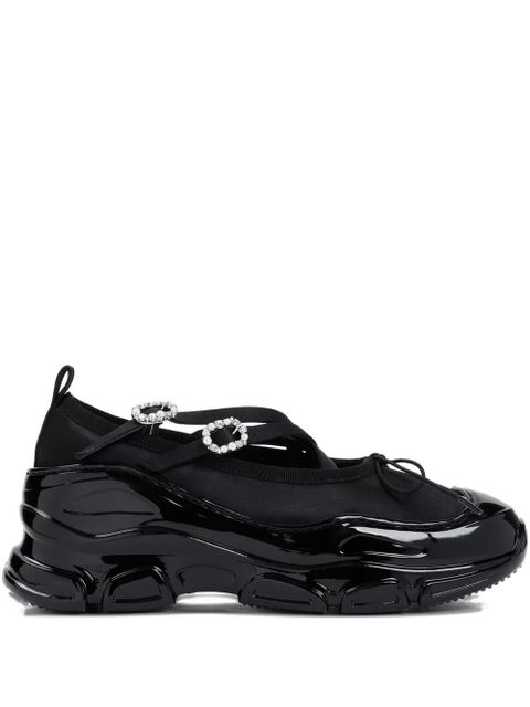 Simone Rocha crystal-embellished ballet flats - Black - zdjęcie produktu nr 1