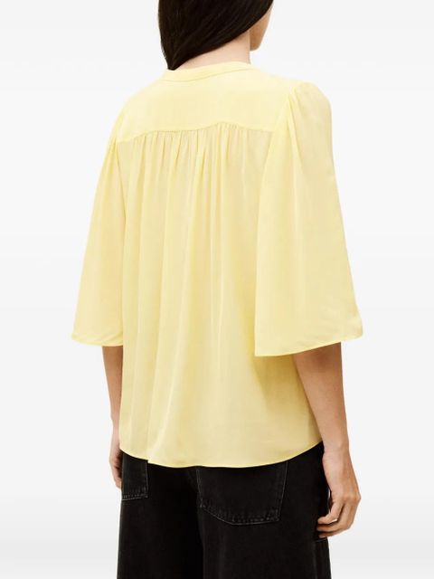 Ba&Sh Barna pleated blouse - Yellow