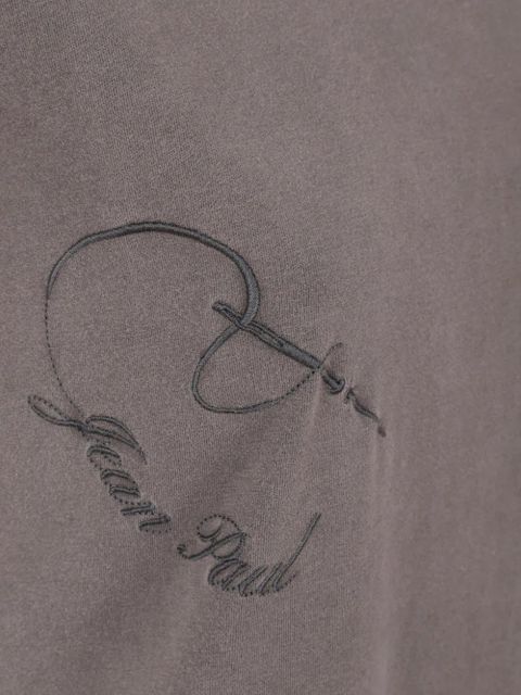 Jean Paul Gaultier graphic embroidered baby T-shirt - Grey